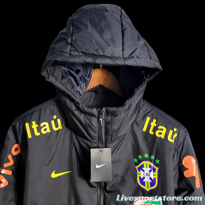 2022 Brazil Black Downcoat Jacket