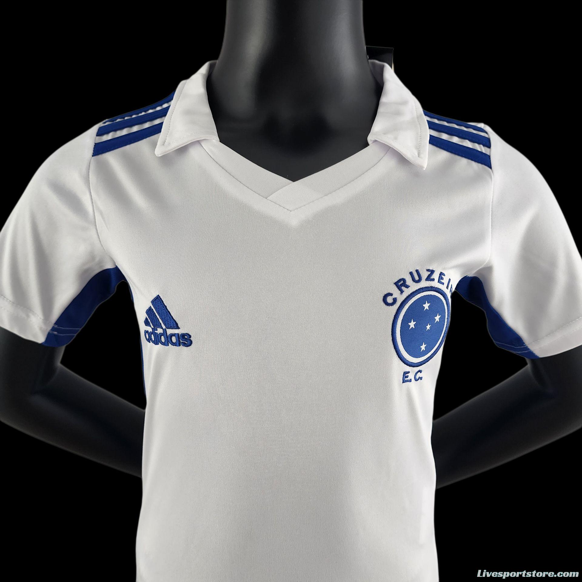 22/23 Cruzeiro Away  16-28 Soccer Jersey