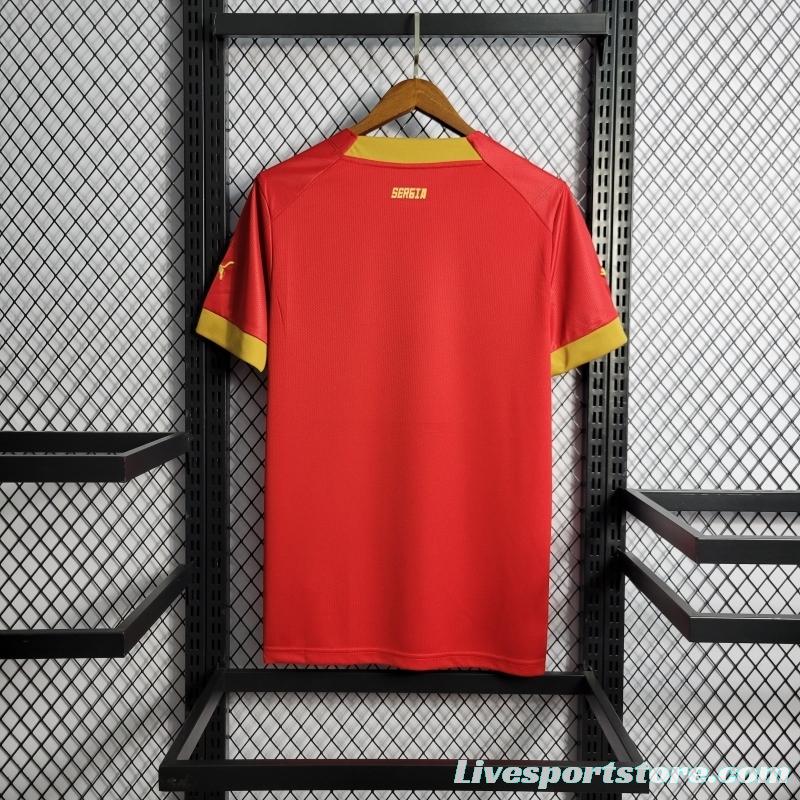 2022 Serbia Home Soccer Jersey