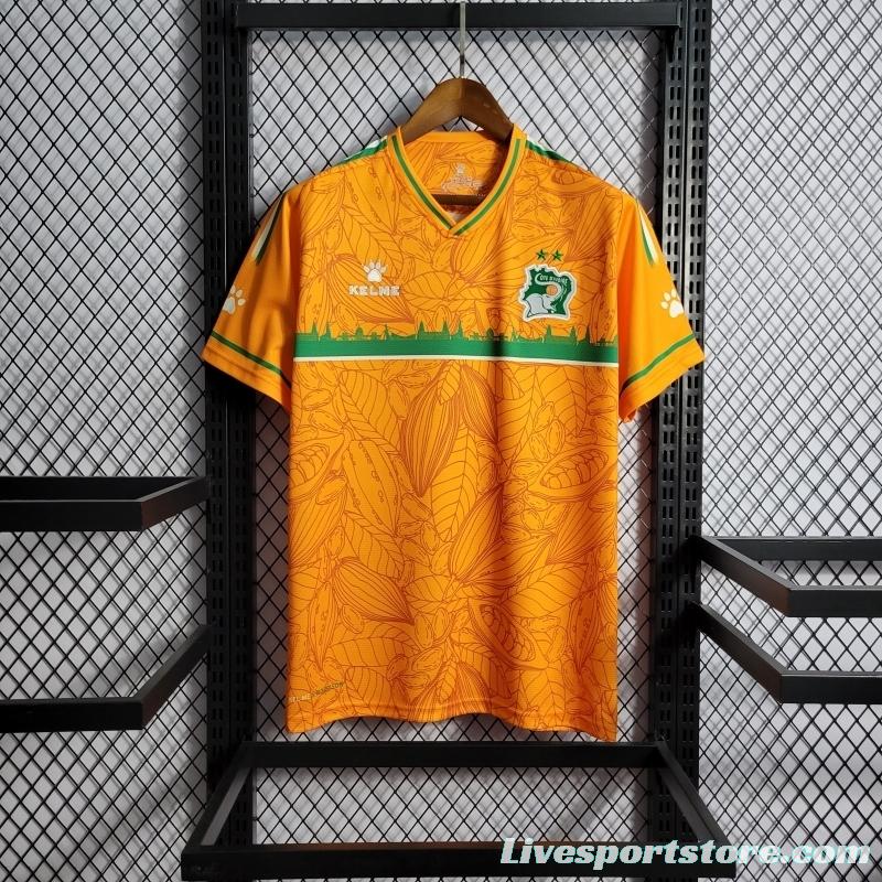 22/23 Ivory Coast Orange Training Jersey