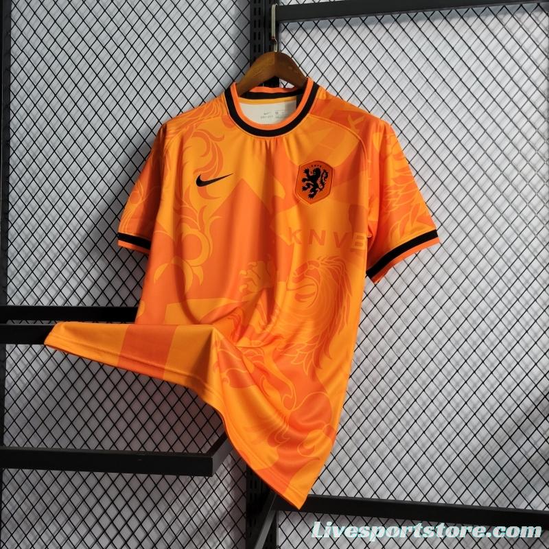 2022 Netherlands Training Orange Jersey