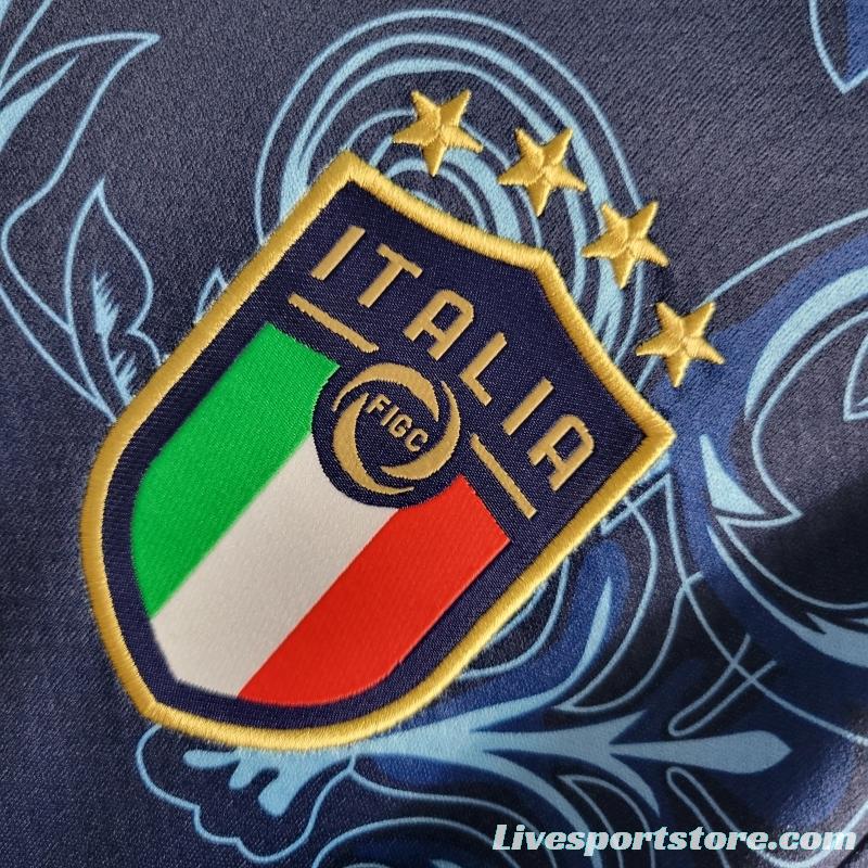 22/23 Italy X Versace Edition Blue Jersey