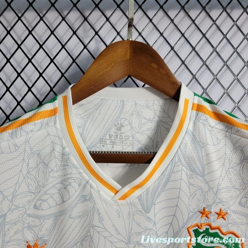 22/23 Ivory Coast White Training Jersey