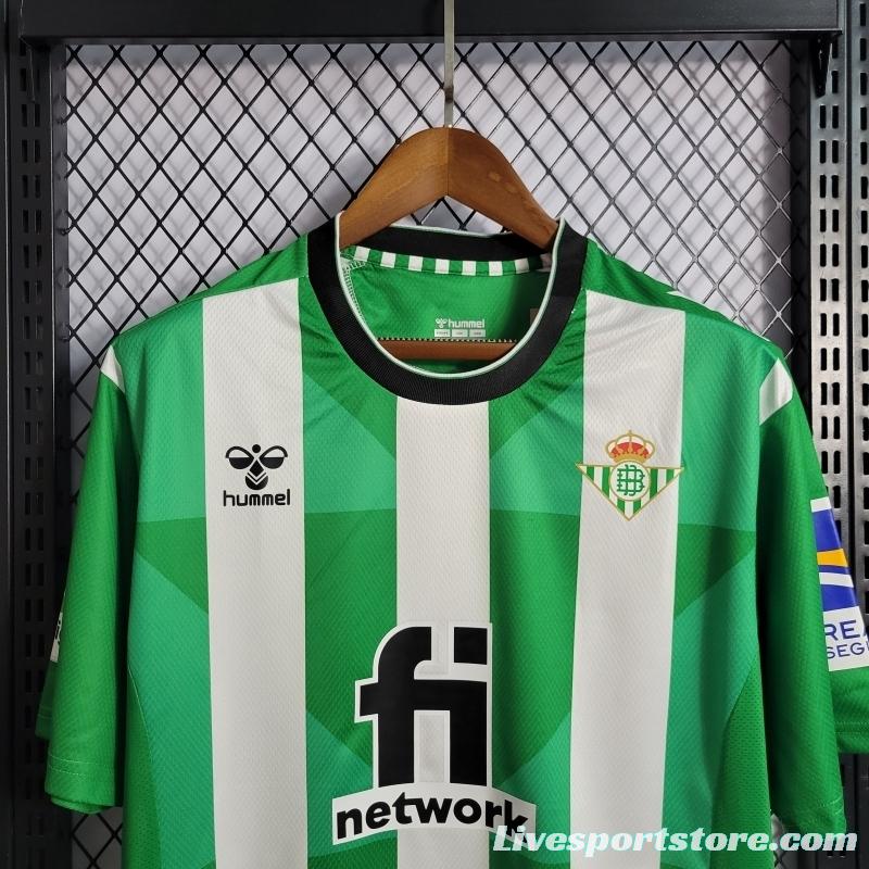 22/23 Real Betis Home Soccer Jersey