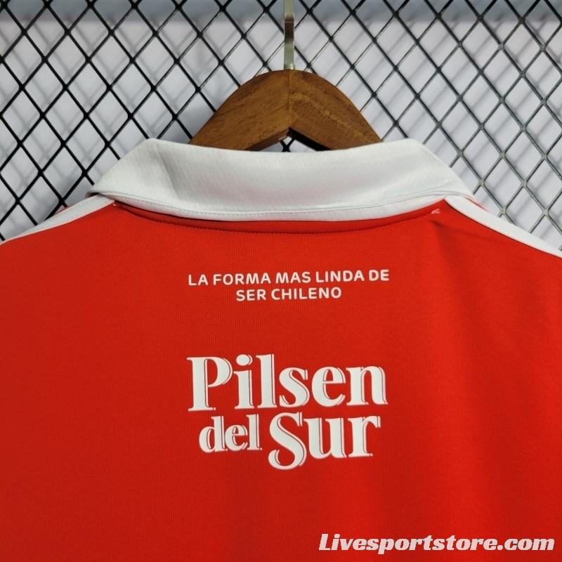 22/23 Colo Colo Third Red Soccer Jersey