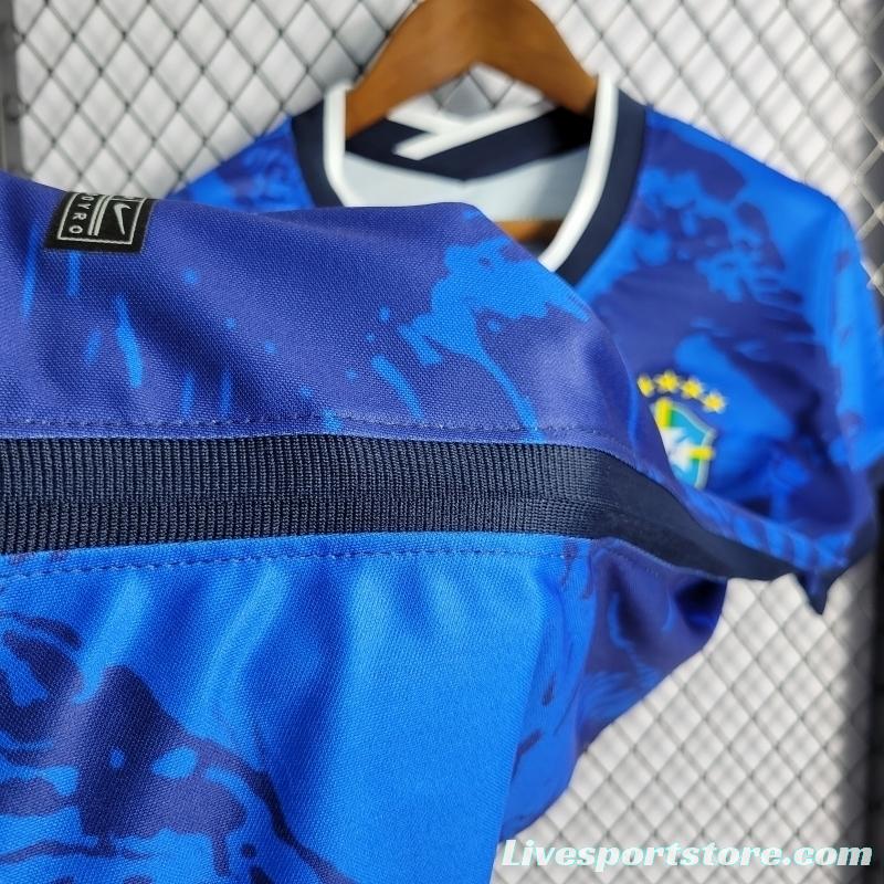 2022 Woman Brazil Blue Special Edition Jersey