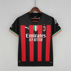 22 23 AC Milan Home Soccer Jersey with Scudetto Patch