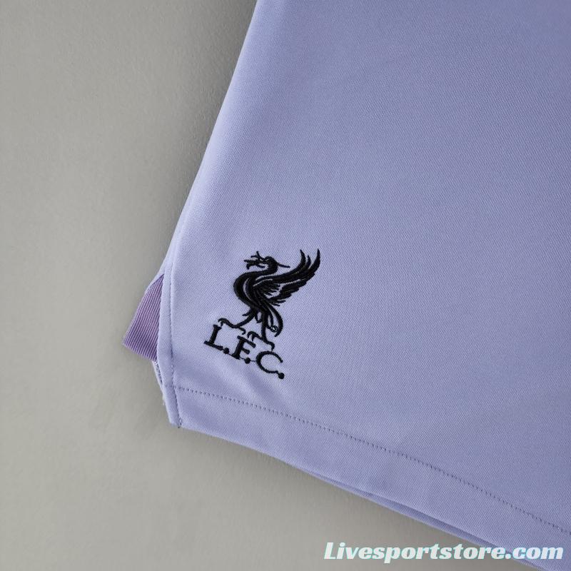 22/23 Liverpool Goalkeeper Shorts Purple