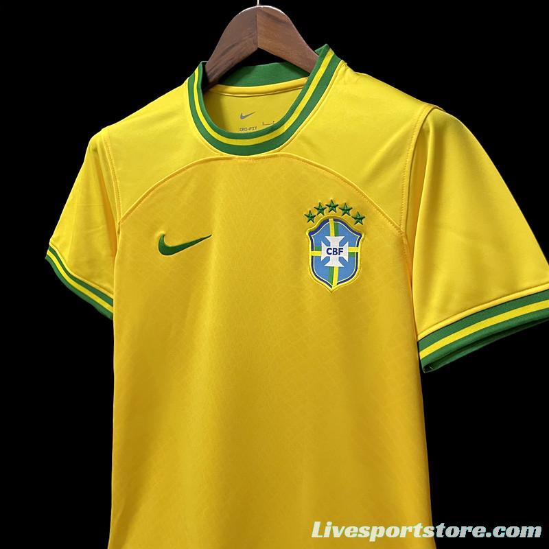 2022 Brazil Black Concept Yellow Jersey