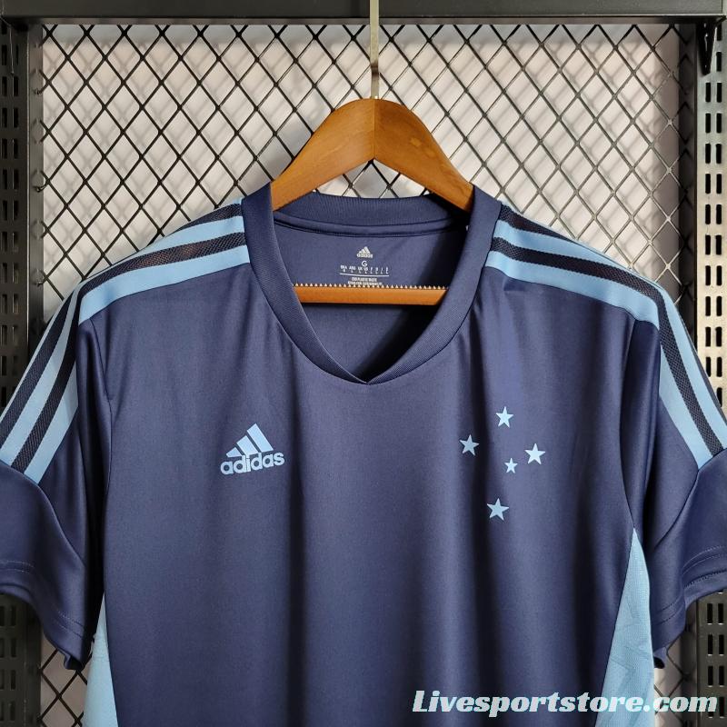 22/23 Cruzeiro Training Jersey Blue Jersey