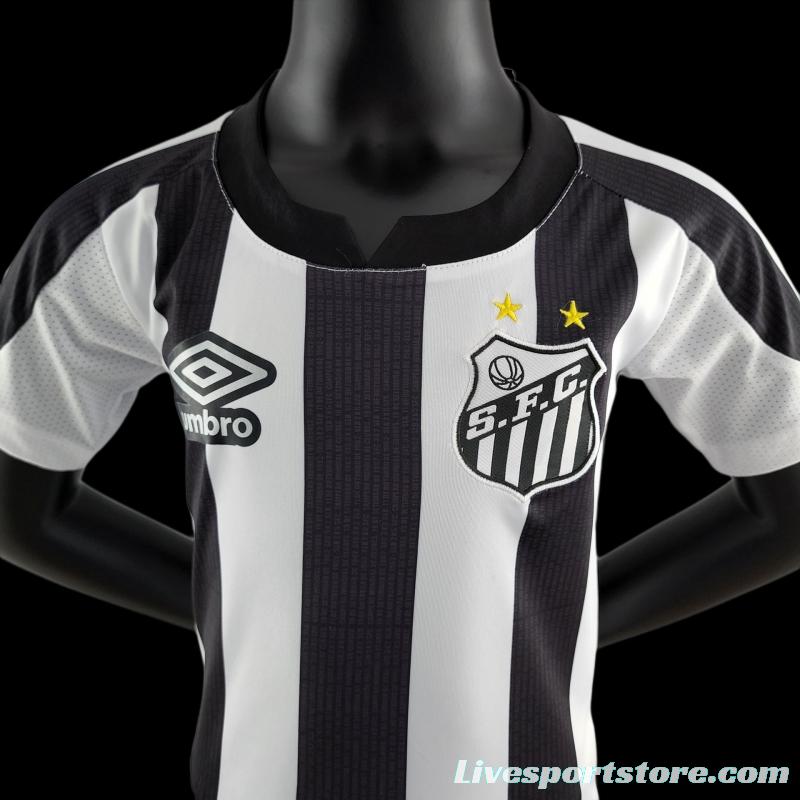 22/23 Santos Kids Kit Away Size 16-28 Soccer Jersey