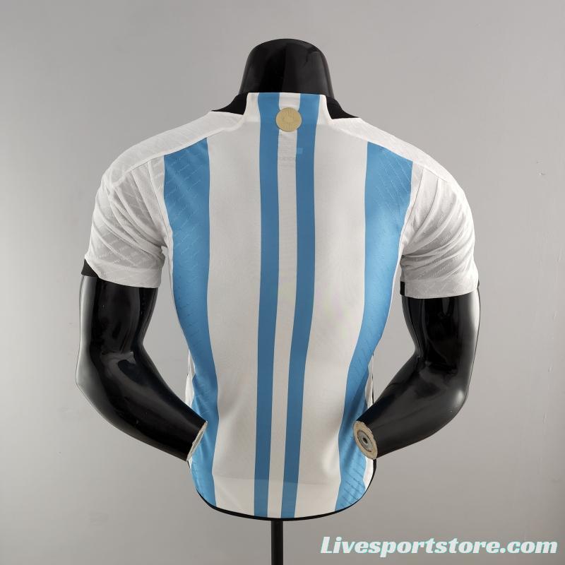 Player Version 2022 Argentina Home Soccer Jersey