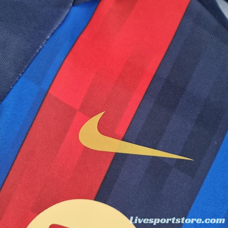 22/23 Barcelona Home Baby 6-12 Month KM#0022 9-12 Soccer Jersey