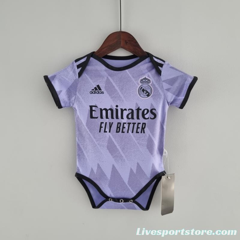 22/23 Real Madrid Away Baby KM#0031 9-12 Soccer Jersey