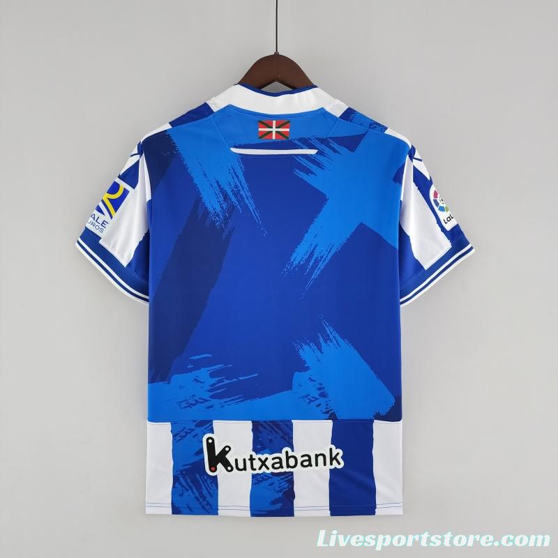 22/23 Real Sociedad Home Soccer Jersey