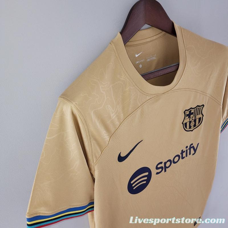 22/23 Barcelona Away Soccer Jersey