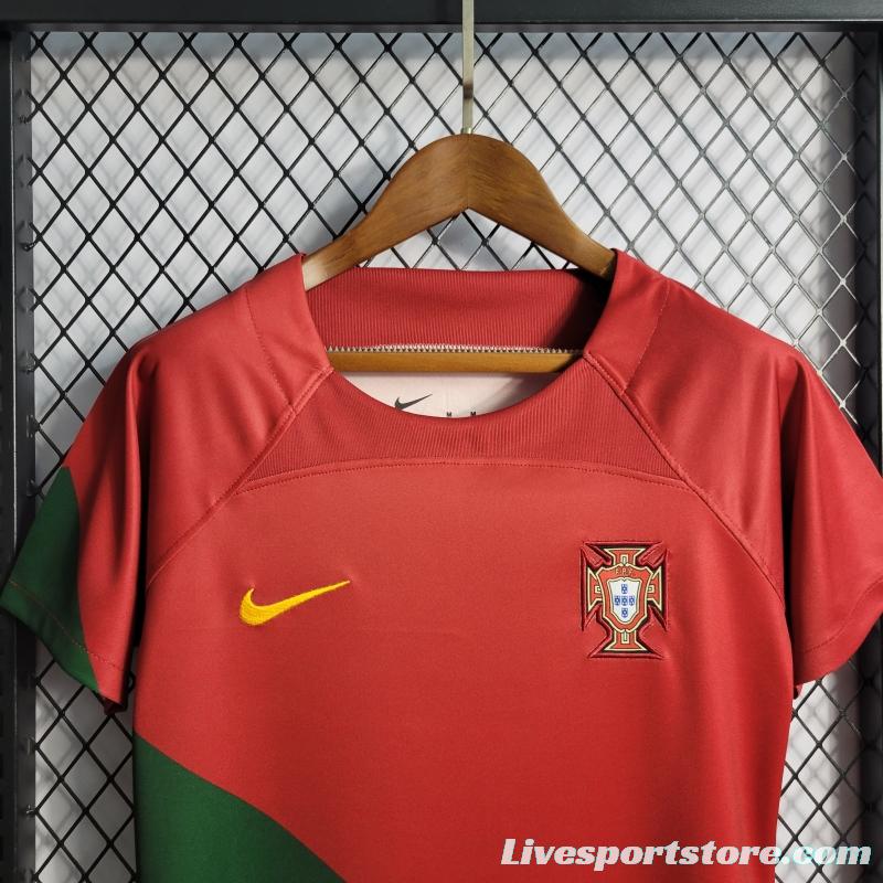 2022 Women's Portugal Home National Team Soccer Jersey