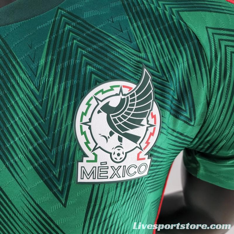 Player Version 2022 Mexico Home Soccer Jersey