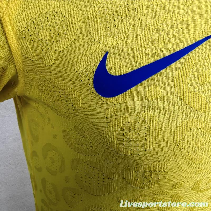 Player Version 2022 Brazil Home Soccer Jersey