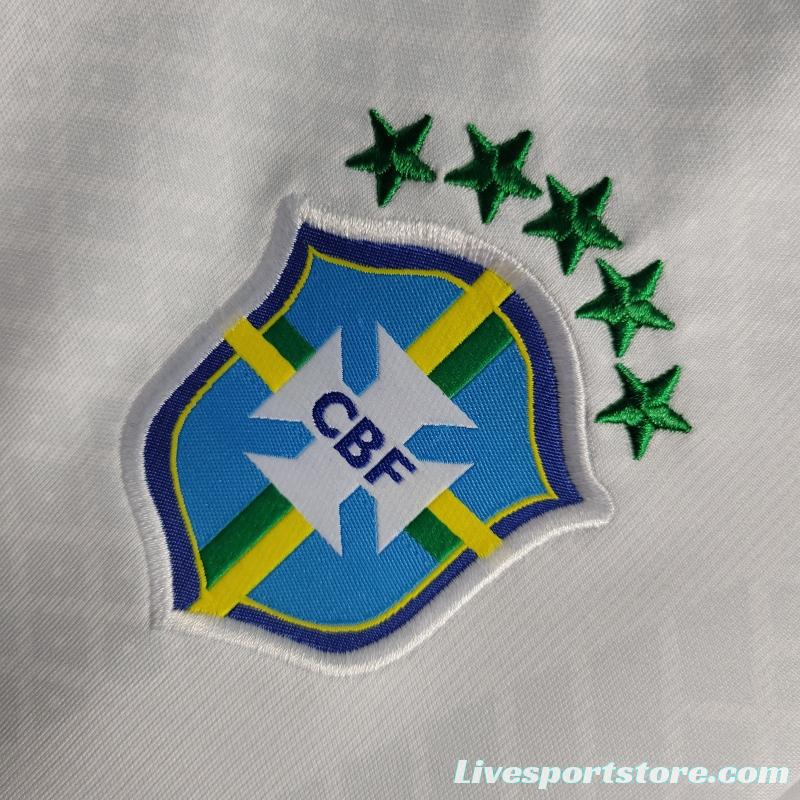 2022 Woman Brazil Concept White Jersey