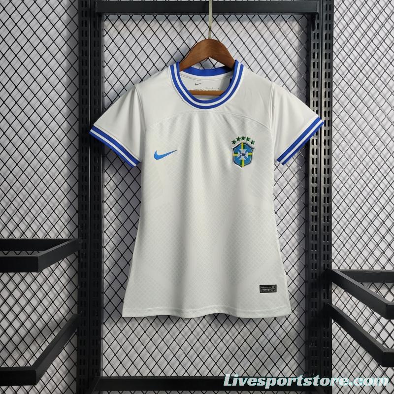 2022 Woman Brazil Concept White Jersey