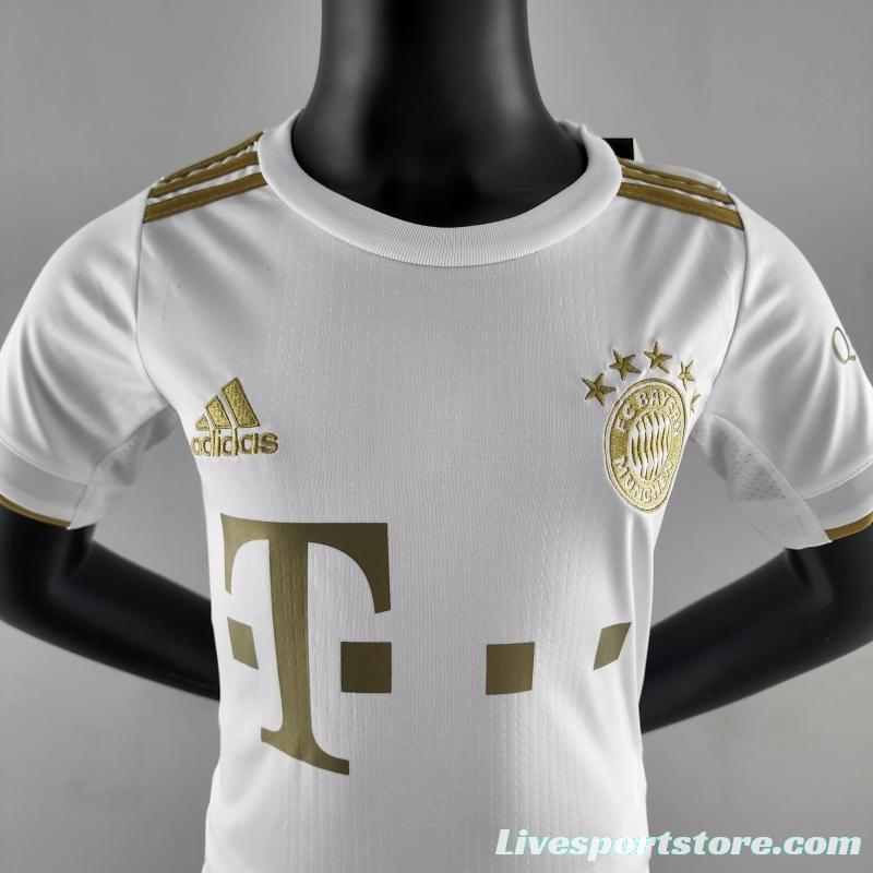 22/23 Kids Bayern Munich Away SIZE16-28 Soccer Jersey