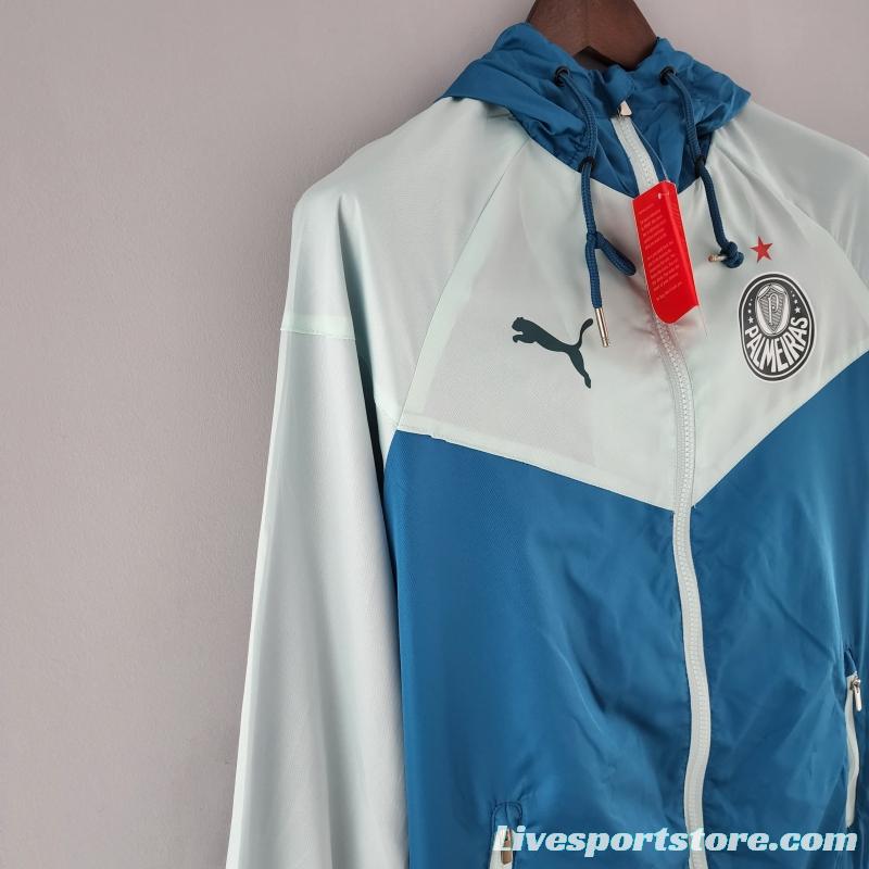 2022 Palmeiras Windbreaker Blue