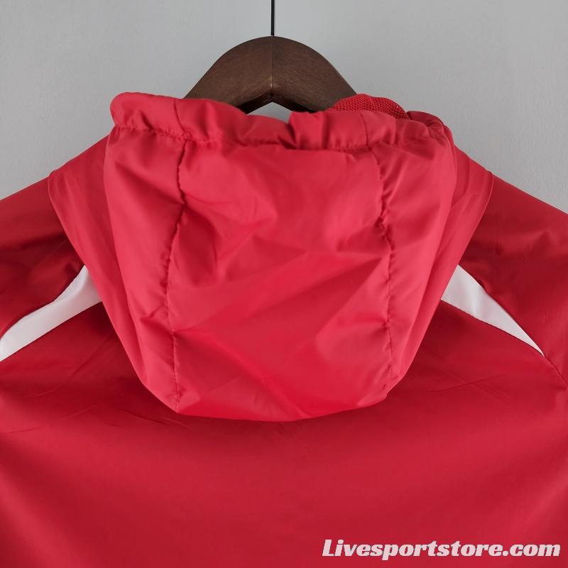 2022 Liverpool Windbreaker Red And White