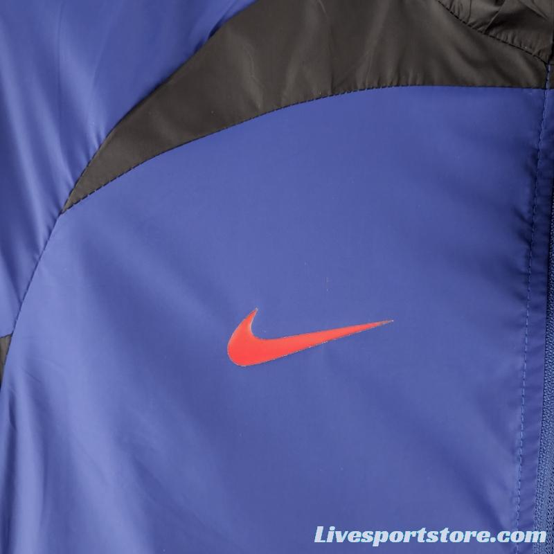 2022 PSG Windbreaker Blue And Black