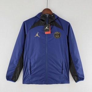 2022 PSG Windbreaker Jordan Logo Blue &amp; Black