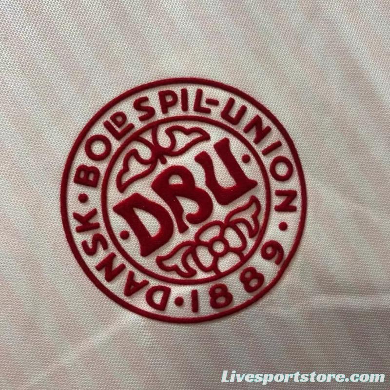 Retro 1986 Denmark Away Soccer Jersey