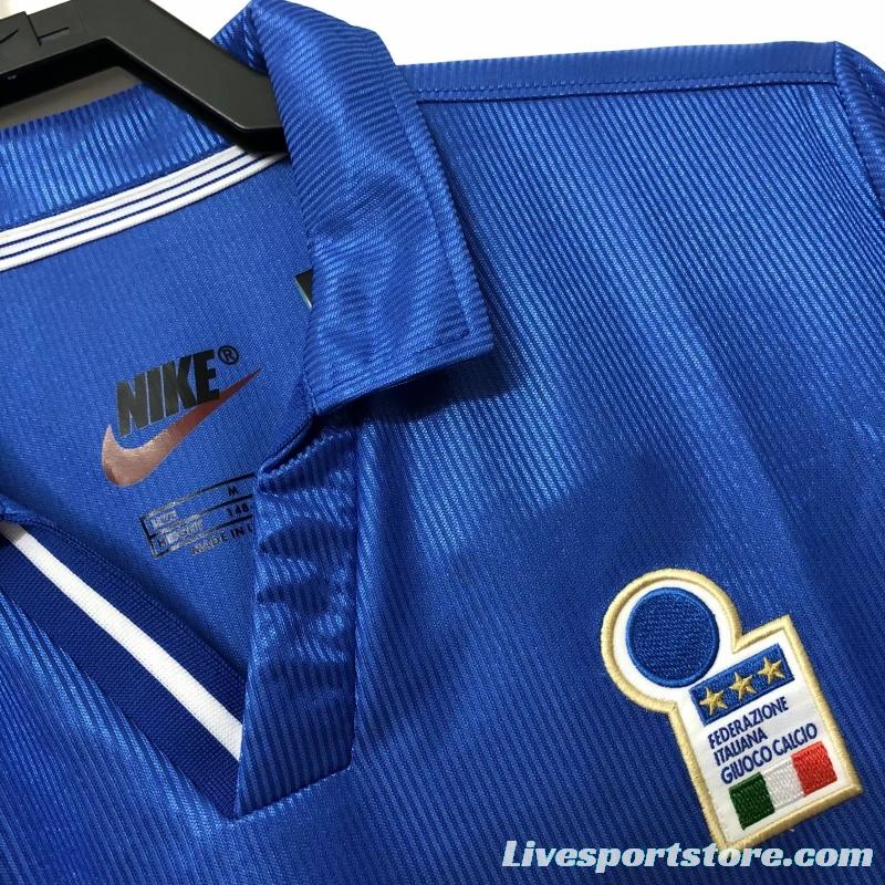 Retro 1998 Italy Home Soccer Jersey