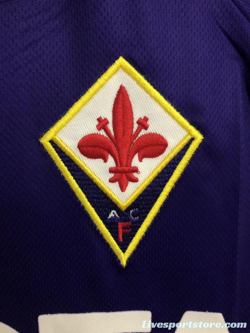 Retro 99/00 Fiorentina Home Soccer Jersey