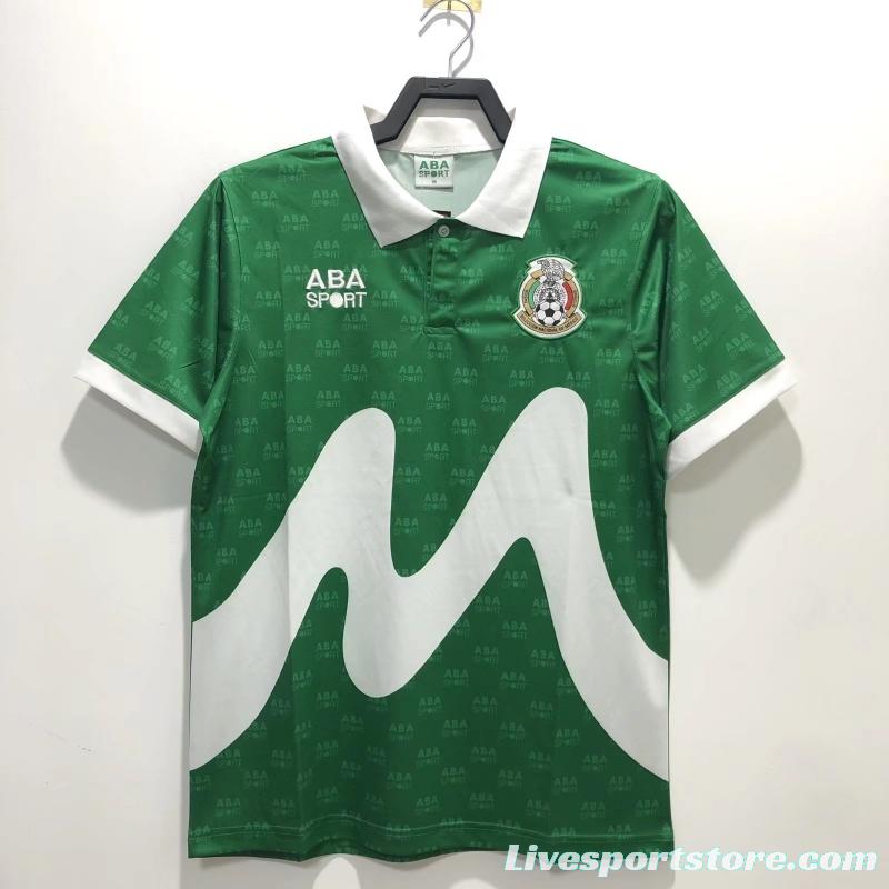 Retro 1995 Mexico Home Soccer Jersey