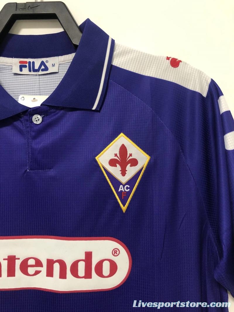 Retro 98/99 Fiorentina Home Soccer Jersey