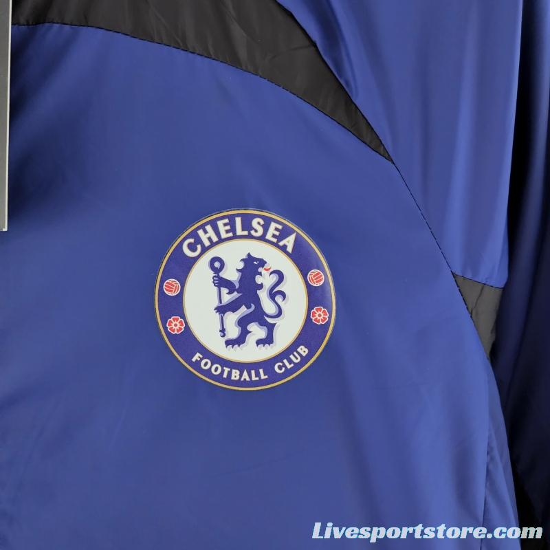 22/23 Chelsea Windbreaker Blue & Black