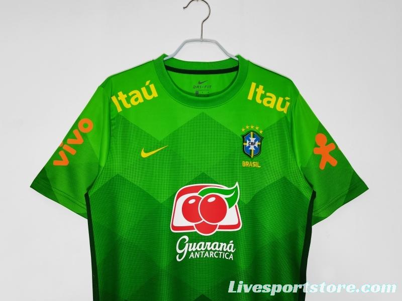 Retro 2020 Brazil Green Training Jersey