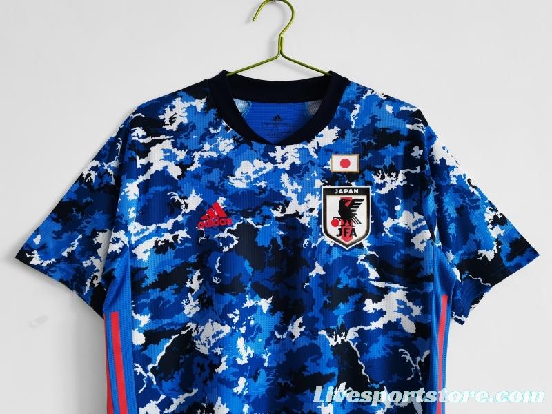 Retro Player Version 2020 Japan Home Soccer Jersey