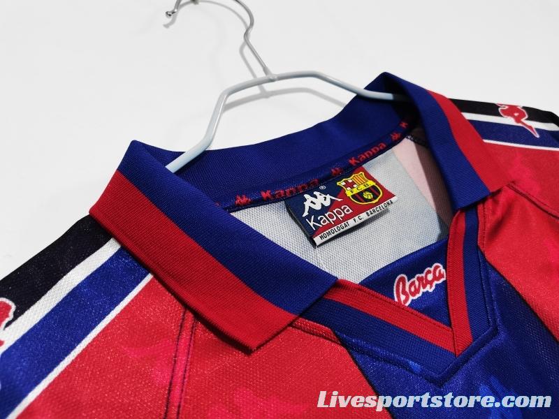 Retro 1995/97 Barcelona Home Soccer Jersey