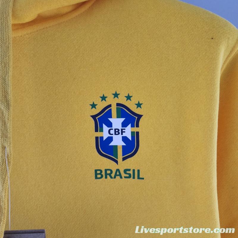 2022 Brazil Hoodie Yellow