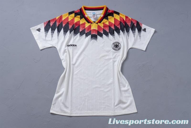 Retro 1994 Germany Home Soccer Jersey