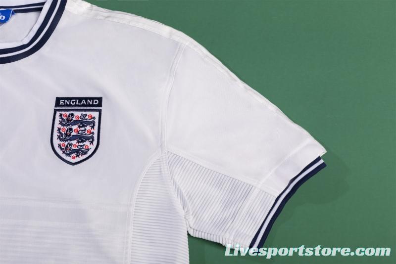 Retro 2000 England Home Soccer Jersey