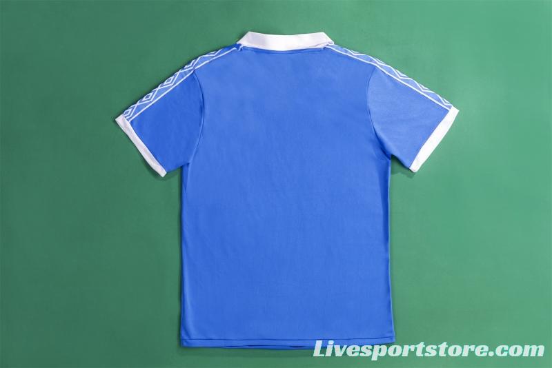 Retro 81/82 Manchester City Home Soccer Jersey