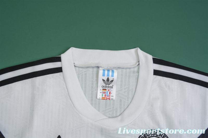 Retro 1990 Germany Home Soccer Jersey