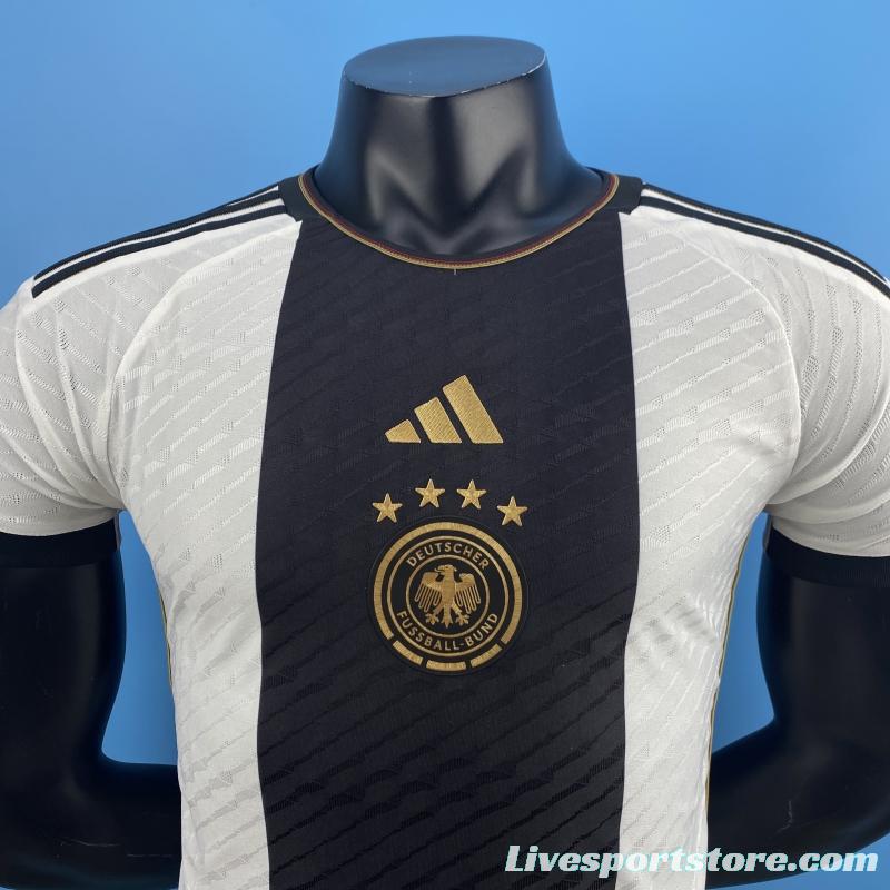 Player Version 2022 Germany Home World Cup Soccer Jersey