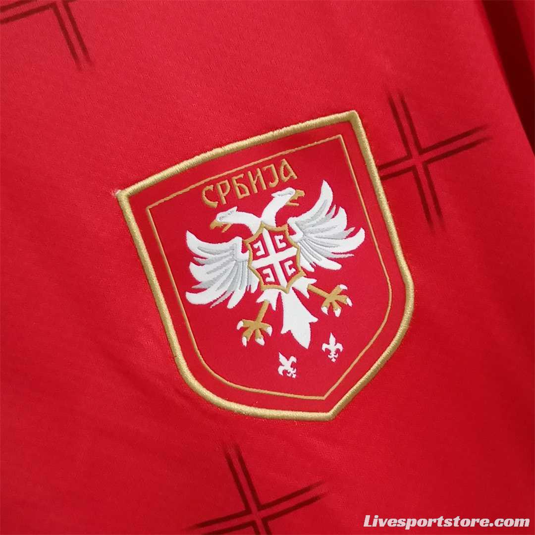 2022 Serbia Home Soccer Jersey