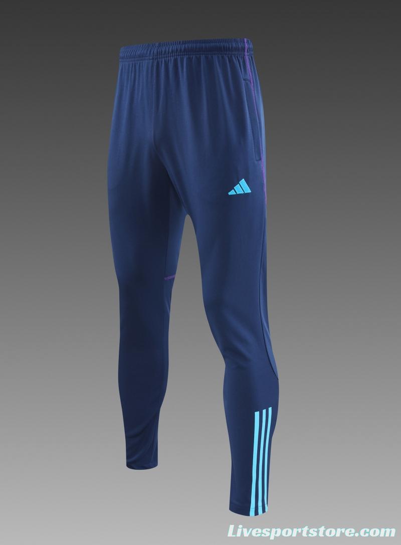 2022 Argentina Blue Half Zipper Tracksuit