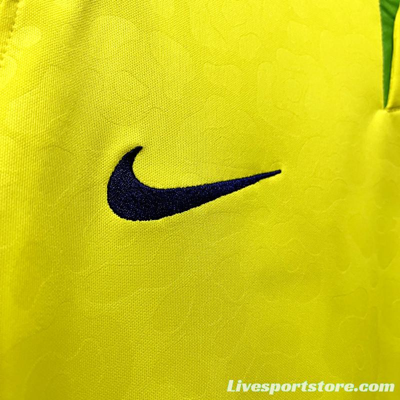 Long sleeve 2022 Brazil Home Jersey