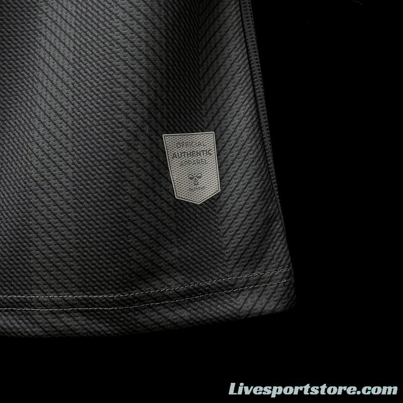 2022 Denmark Away Black Soccer Jersey