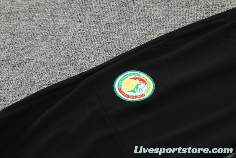 2022 Senegal White Half Zipper Tracksuit